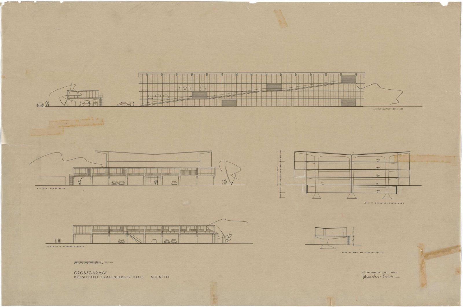 Entwurfspläne, 1952