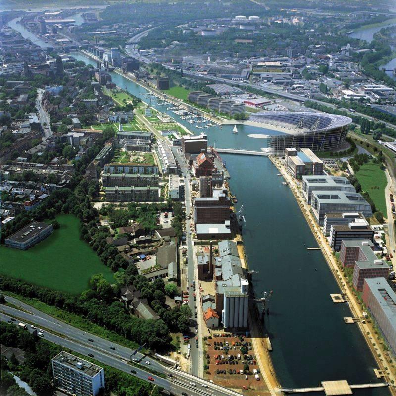 Innenhafen Duisburg in Duisburg, Stadtplanung - baukunst-nrw
