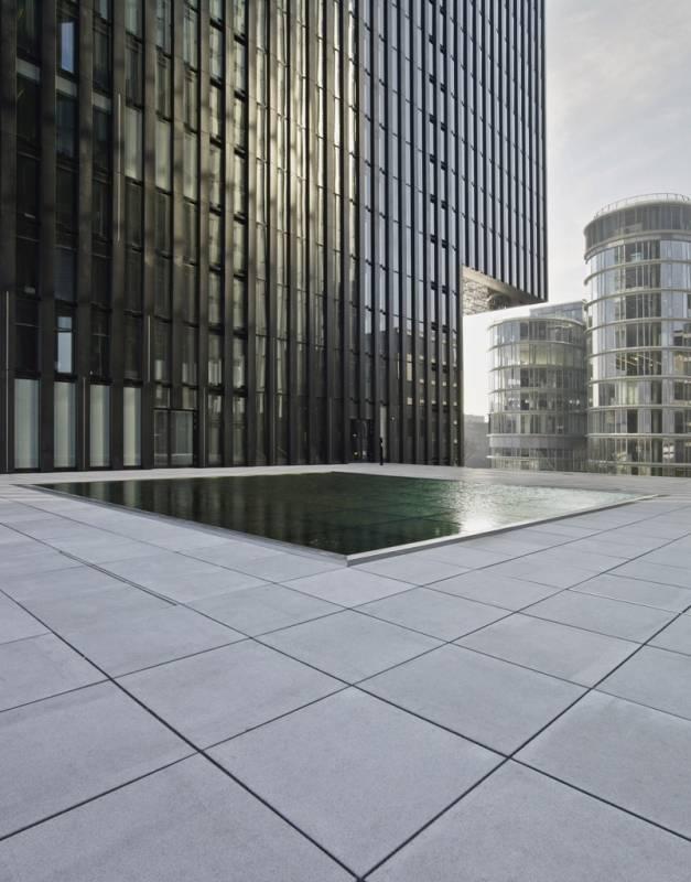 Zwillingst�rme Hafenspitze Medienhafen mit Hyatt Regency Hotel D�sseldorf - D�sseldorf