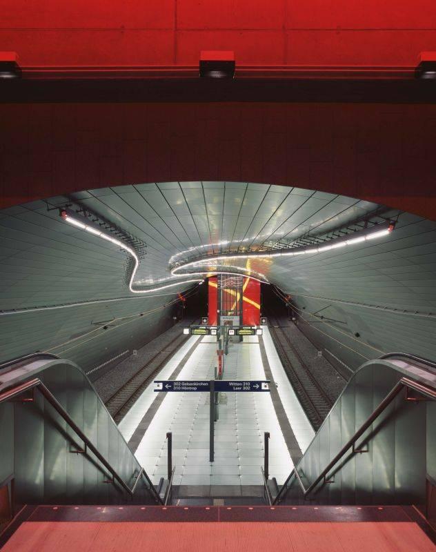 U-Bahn-Station Lohring in Bochum, Ingenieurbau, Architektur - baukunst-nrw