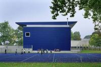 Turnhalle Grundschule M�lheimer Freiheit mit Hochwasserpumpwerk - K�ln