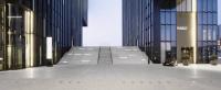 Zwillingst�rme Hafenspitze Medienhafen mit Hyatt Regency Hotel D�sseldorf - D�sseldorf