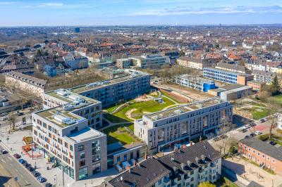 Cranachhöfe Essen, Schrägluftbild