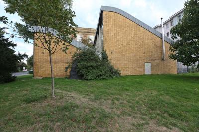 Ansicht Rheinseite Ateliergebäude der Kunstakademie Düsseldorf