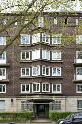 Haus Rheinpark Fassadenaussschnitt mit Erker