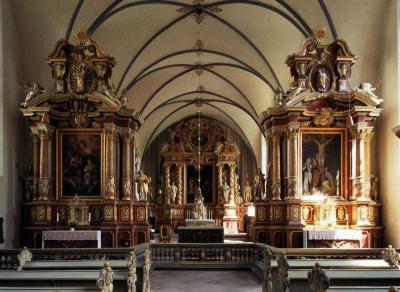 Chor der Klosterkirche mit barocker Ausstattung