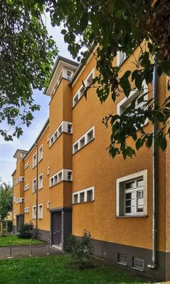 Fassadenausschnit Wohnsiedlung Bickendorf II