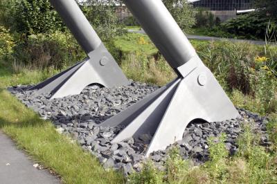 Stützpfeiler der Brücke