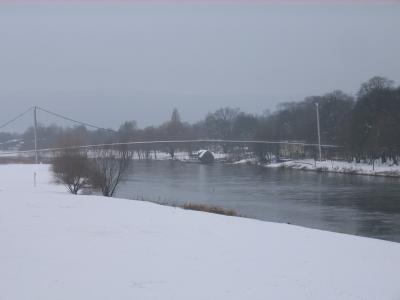 Glacisbrücke im Winter