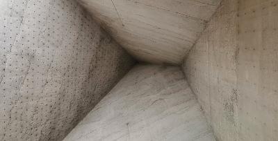 Betonfaltwerk Decke St. Hubertus Aachen