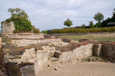 Ausgrabungsstelle im Innenhof der Sparrenburg