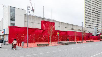 Kletterwand an der Lyoner Passage