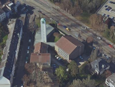 Ev. Lukaskirche Bonn, Luftbild