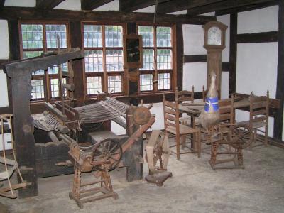 Inneneinrichtung eines historischen Bauernhofs