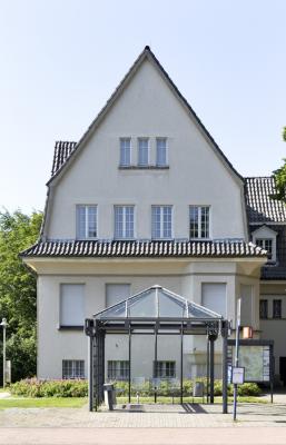 Nebengebäude mit Dienstwohnung, Giebelansicht