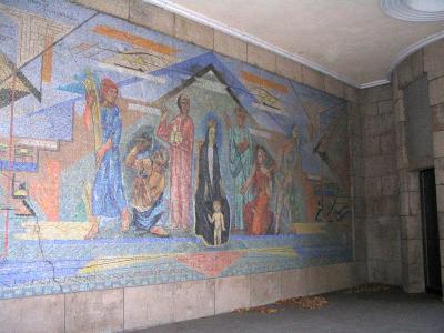 Wandmosaik „Der Rhein als Spiegel der Schönheit“ von Heinrich Nauen