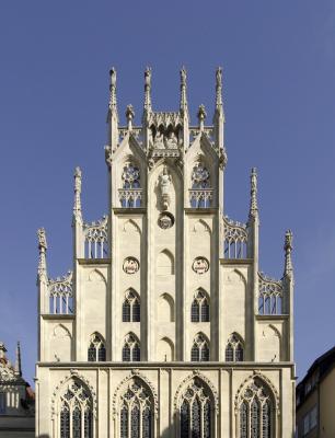 historisches Rathaus Münster, Detail Fassade
