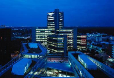 Dachaufsicht bei Nacht