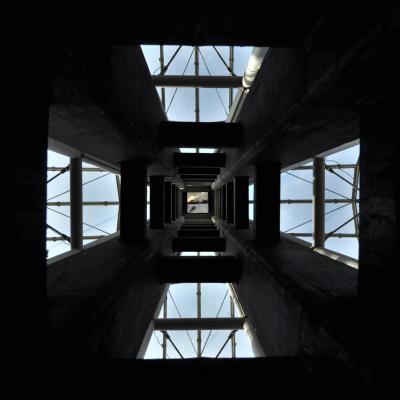Blick in den Pylon von innen