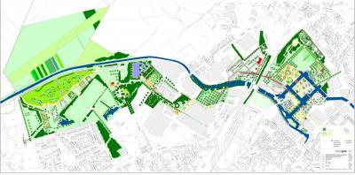 Lageplan vom LAGA-Gelände Gronau aus dem Jahr 2003