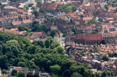 Schrägluftbild Münster, Buddenturm