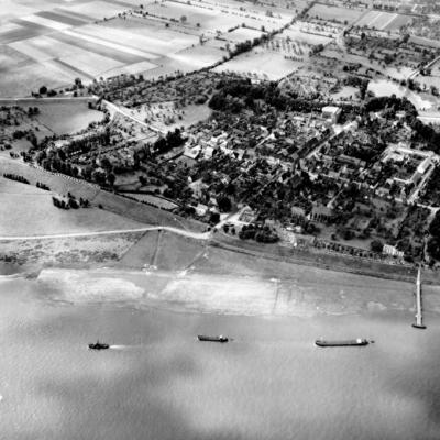 Schrägluftbild aus Blickrichtung Nordosten, 1953