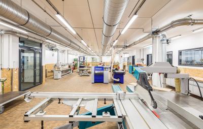 Werkstatt im Erdgeschoss