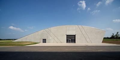 Werkstatt- und Maschinenhalle, Ansicht Stirnseite