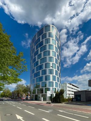 Büroturm Servicecenter Münster, Straßenansicht