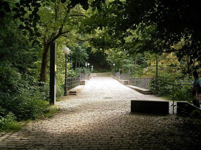 Blick über die Napoleonsbrücke von Remscheid aus Richtung Solingen