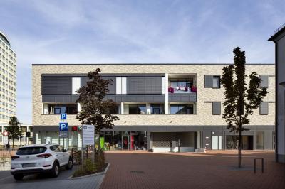 Südfassade ehemaliges Hertie-Kaufhaus in Lünen