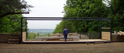 Sitzgelegenheit Ruhrbalkon, Bauphase
