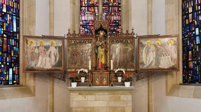Flügelaltar im Chor von St. Nicolai