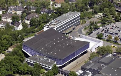 Luftbild Grugahalle von Südwesten