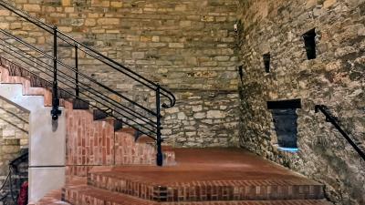 Treppenaufgang im Museumsbereich