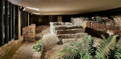 Innenansicht Archäologischer Schutzbau