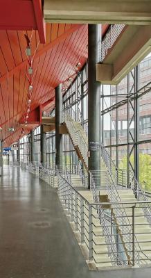 Treppen an der Fassade