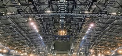Deckenuntersicht der Halle