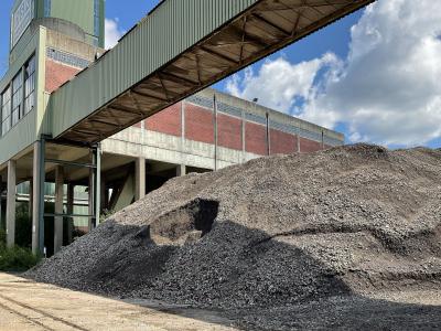 Neue Zeche Westerholt, recyceltes Material
