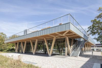 Sport- und Kulturhalle Alfter, Außenperspektive