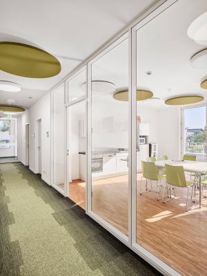 Neues Rathaus Ostbevern, Flurbereich mit Pausenraum