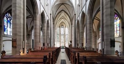 Salvatorkirche Duisburg Blick in Innenraum