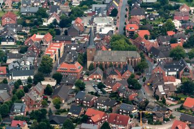 Luftbild Raesfeld mit St.-Martin-Kirche