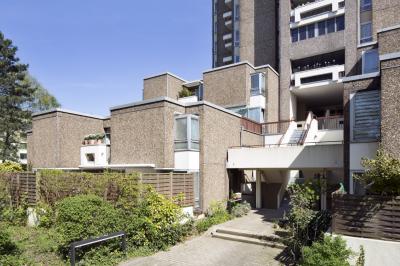 Eingang zum Wohnkomplex