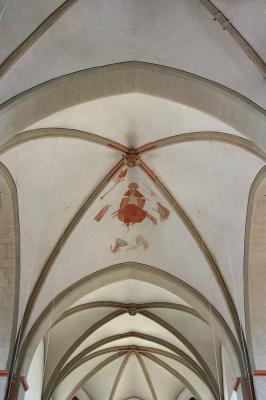 Blick in das Gewölbe der Kirche