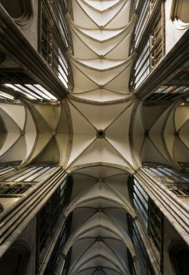 Blick in das Vierungsgewölbe vom Kölner Dom