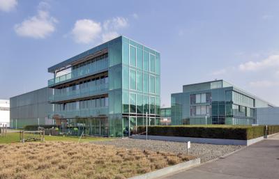 Blick auf das Gästehaus von Südwesten