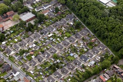 Siedlung Klapheckenhof, Schrägluftbild aus Blickrichtung Nordwesten