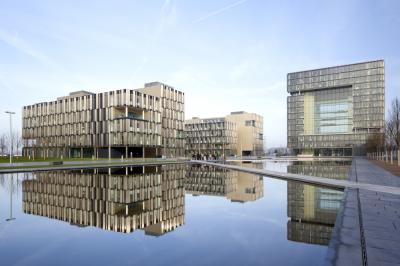Thyssenkrupp Quartier mit Blick auf Q5 und Q7 sowie das Q1 Headquarter