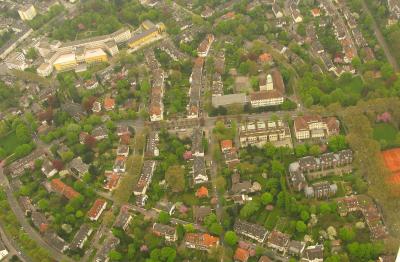 Luftbild Essen Moltkeviertel von Norden